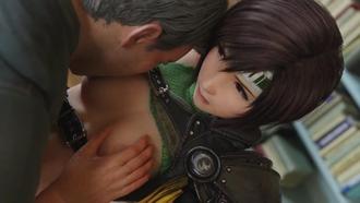  娇羞女优Yuffie惨遭捕获，凌辱之夜激情上演 3D